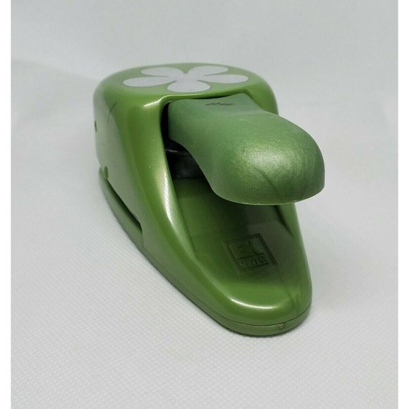 Green EK Success Paper Shapers Punch Snowflake - Picture 4 of 8